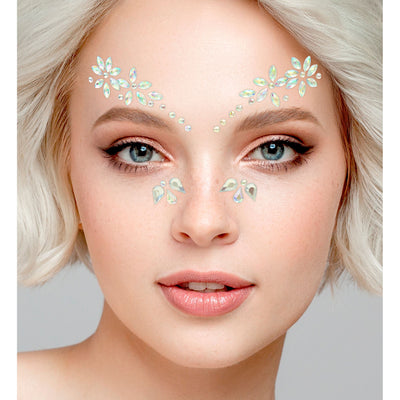 Glitzersteine fürs Gesicht |  Blumen
