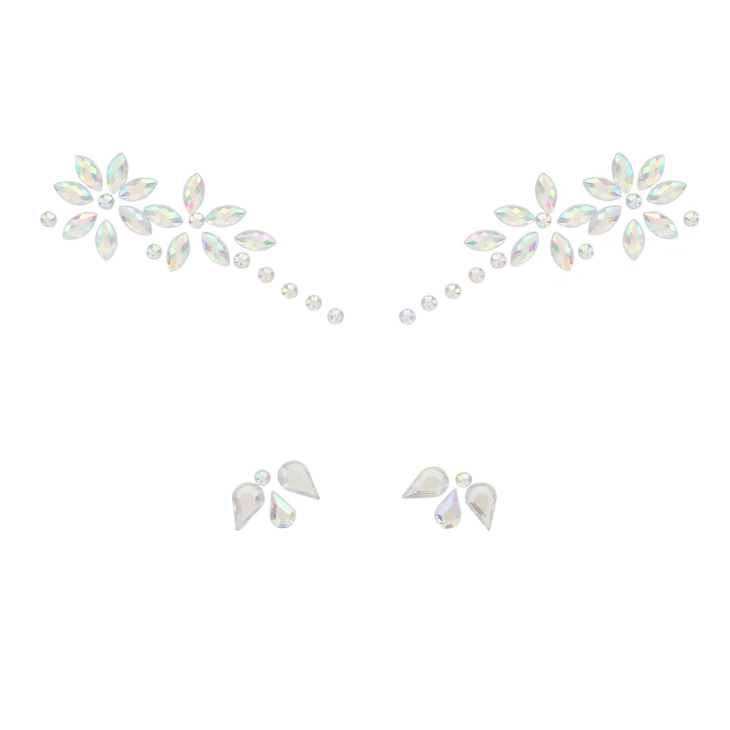 Glitzersteine fürs Gesicht |  Blumen
