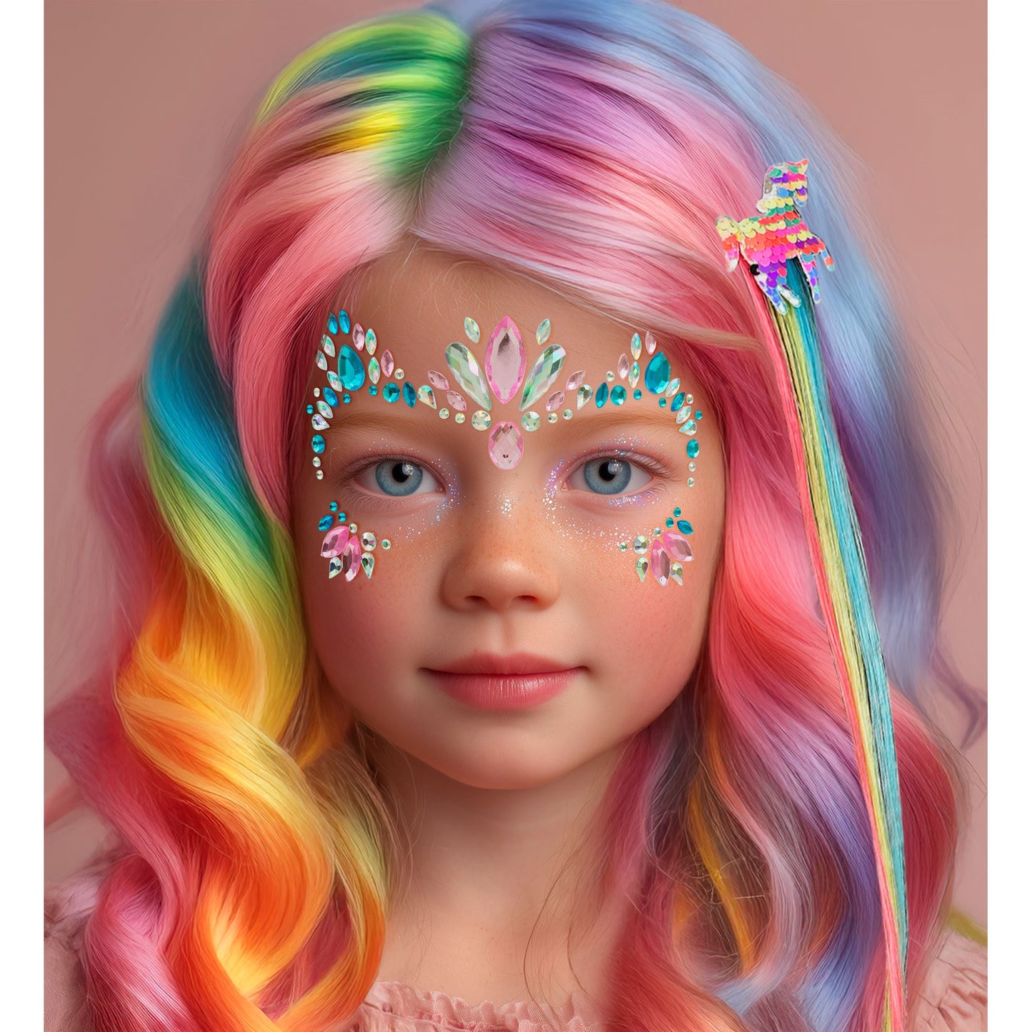 Glitzersteine fürs Gesicht |  Einhorn