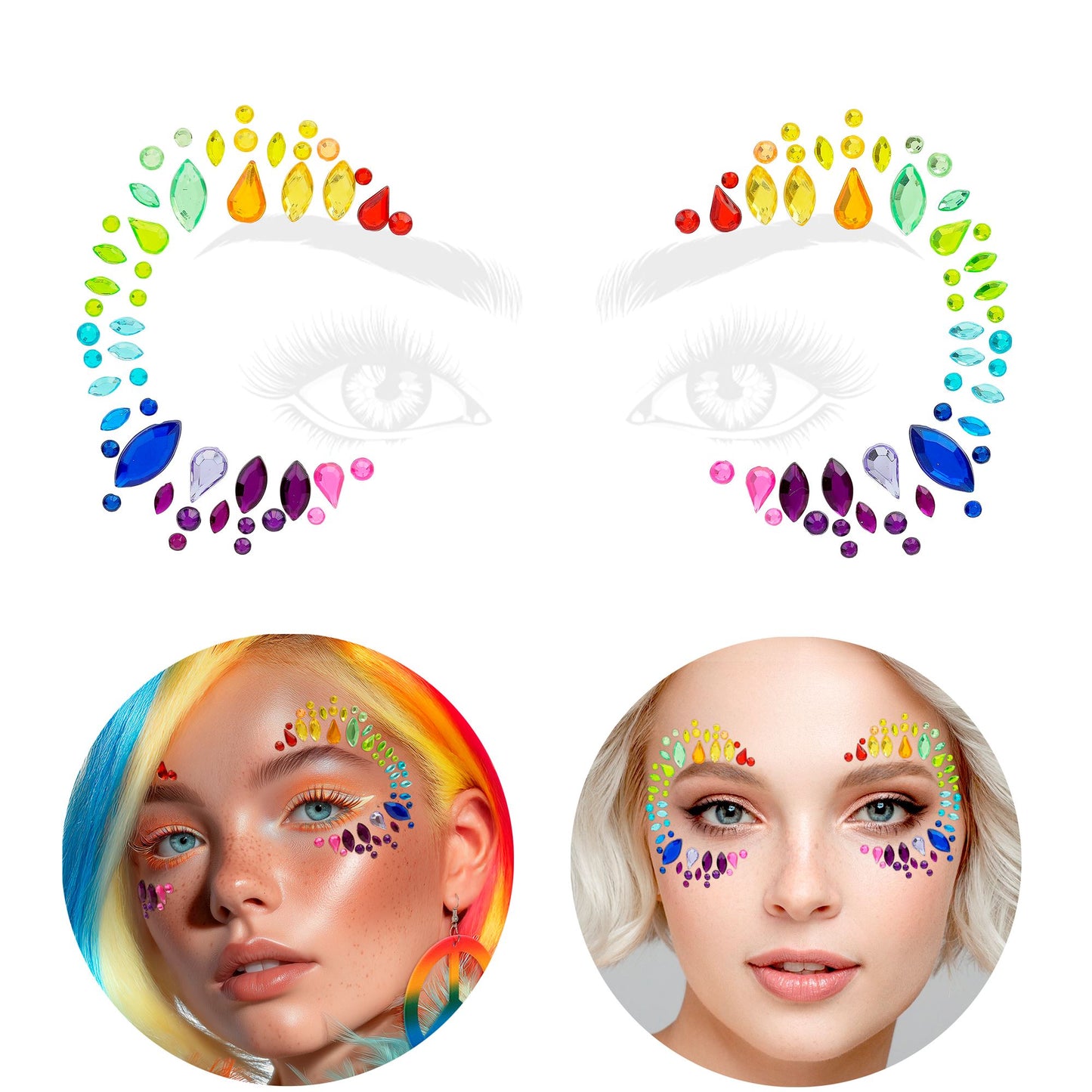 Glitzersteine fürs Gesicht |  Pridekönigin