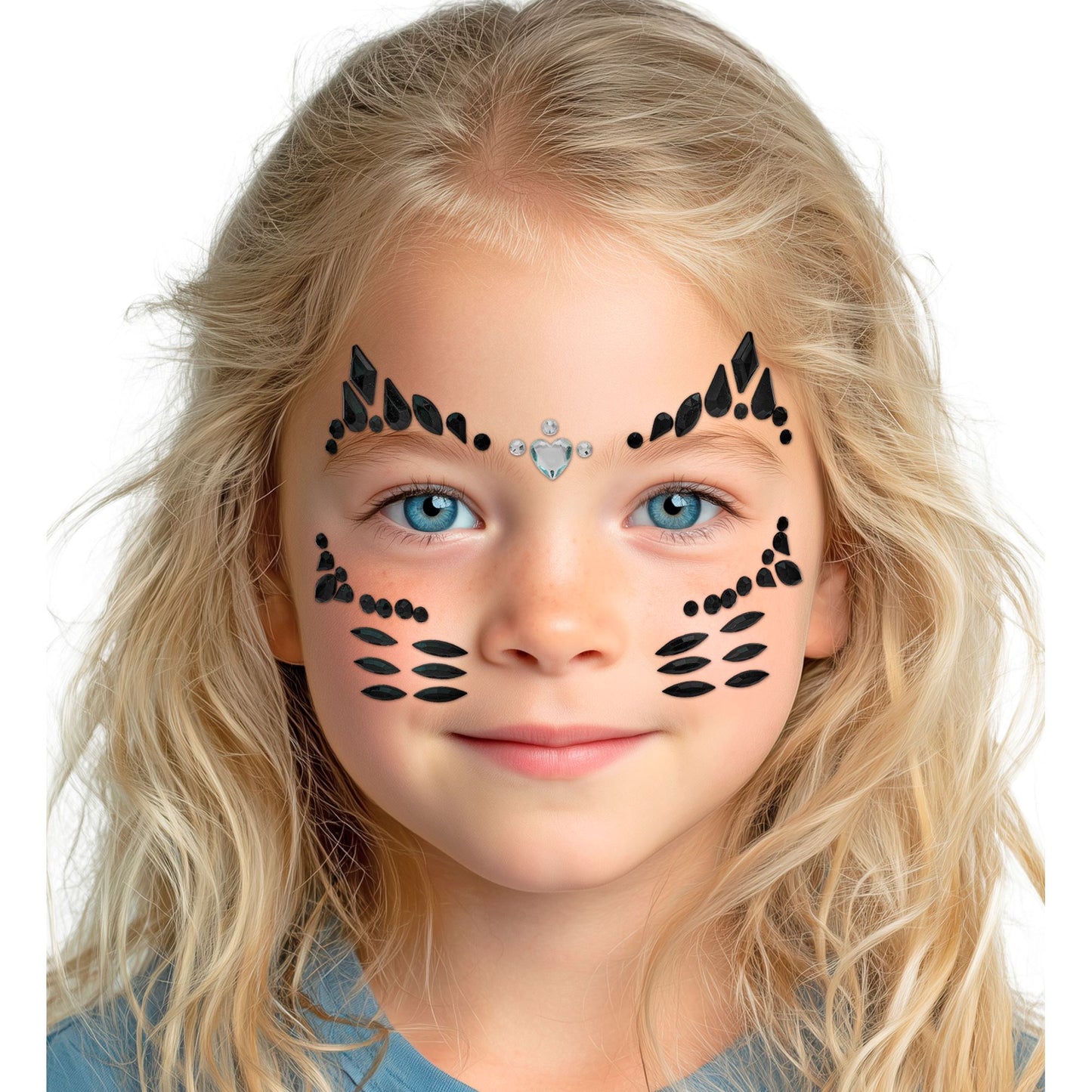 Glitzersteine fürs Gesicht |  Katze