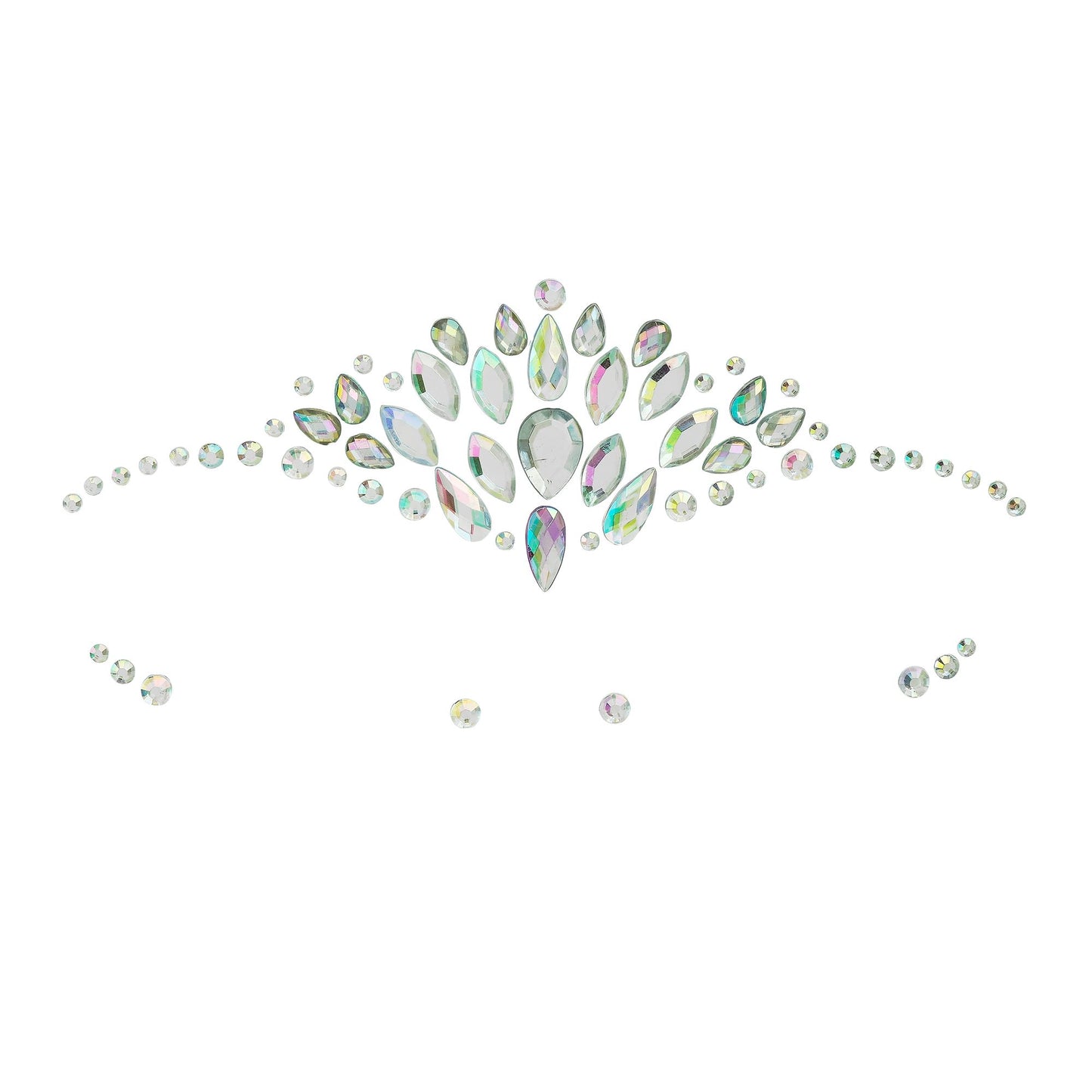 Glitzersteine fürs Gesicht |  Diamanten Silber