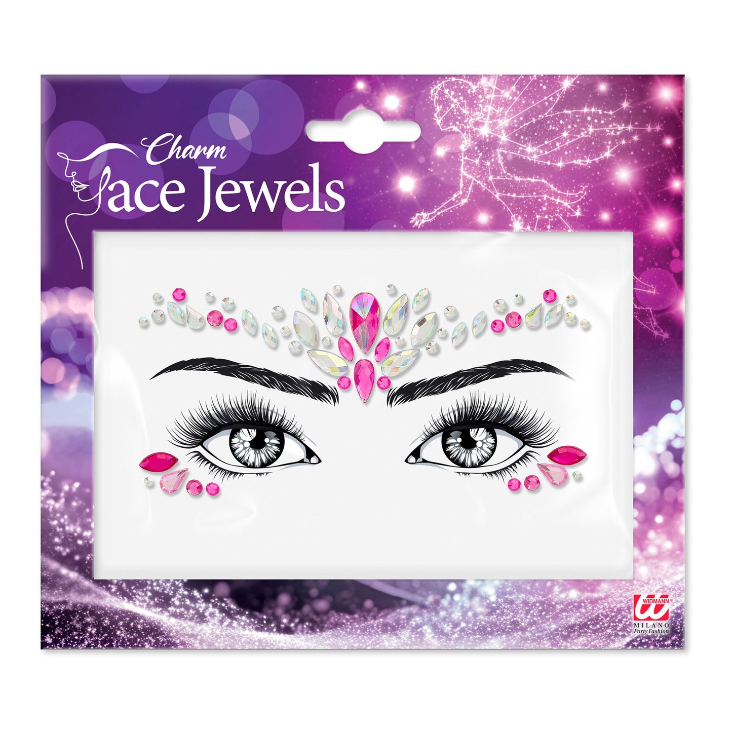 Glitzersteine fürs Gesicht |  Charm Rosa