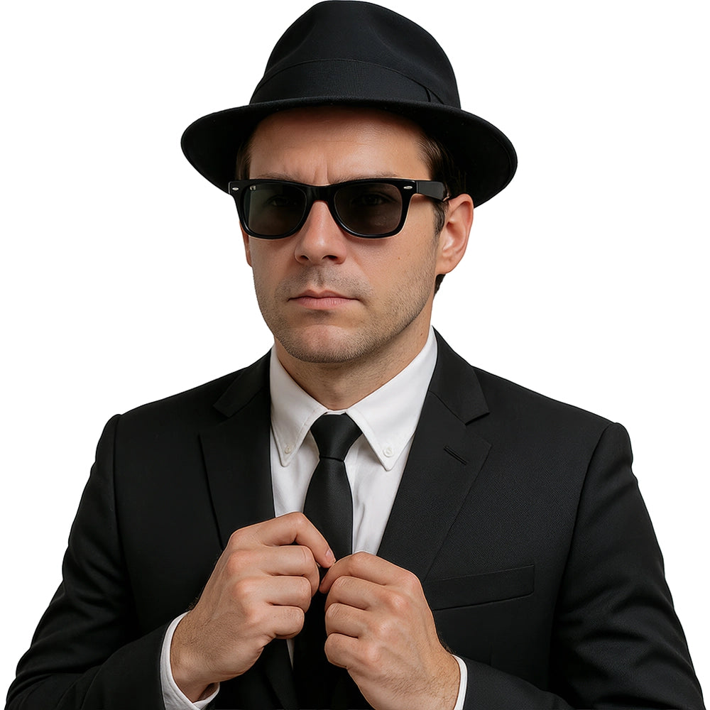 Schwarze Sonnenbrille Blues Man