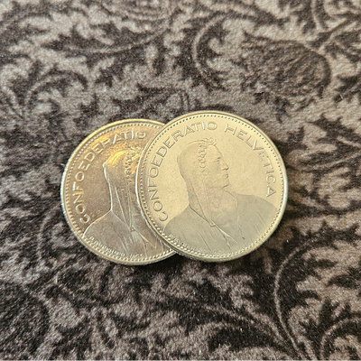 Expanded Shell coin 5 francs