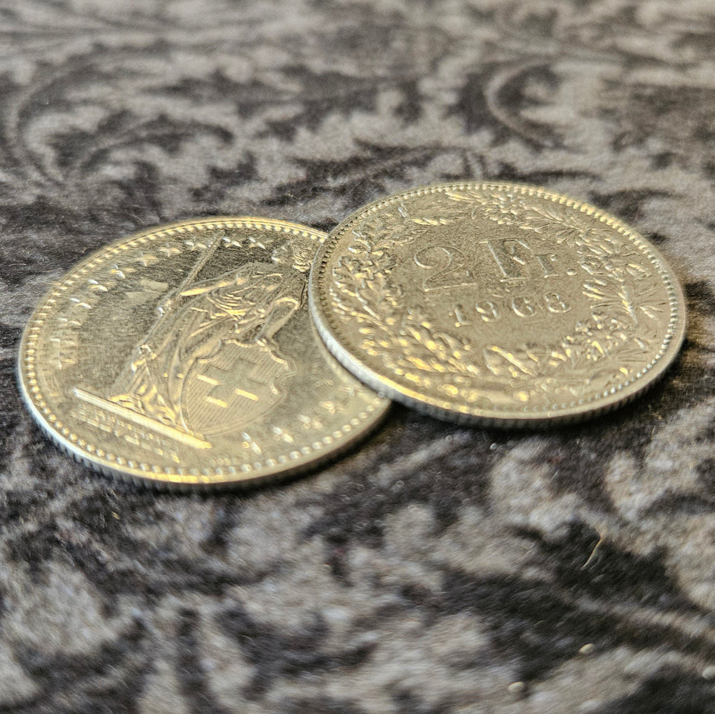 Split coin 2 francs