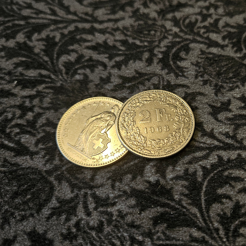 Split coin 2 francs