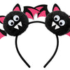 Niedliche Fledermaus Haarreif rosa/schwarz
