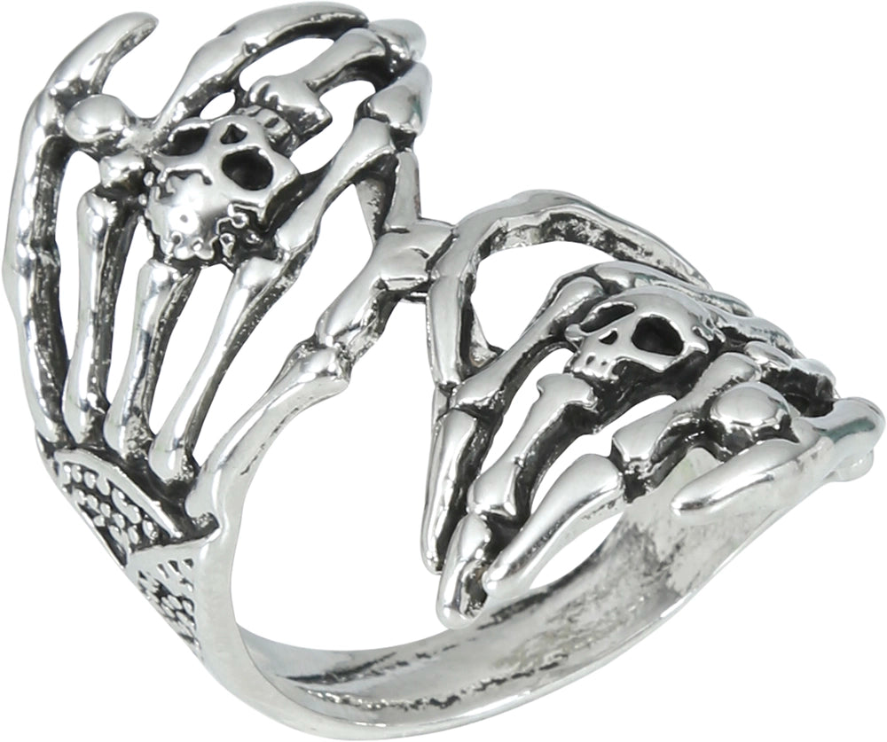 Skeletthände Metallring