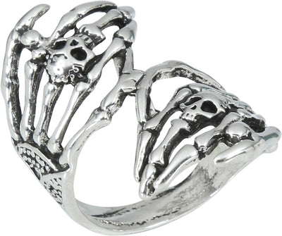 Skeletthände Metallring