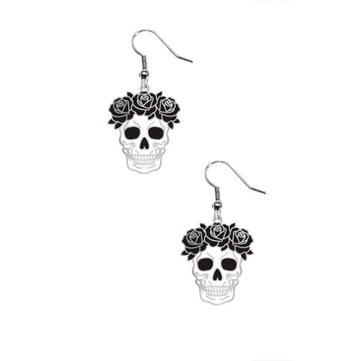 Gruseliger Totenkopf Ohrringe