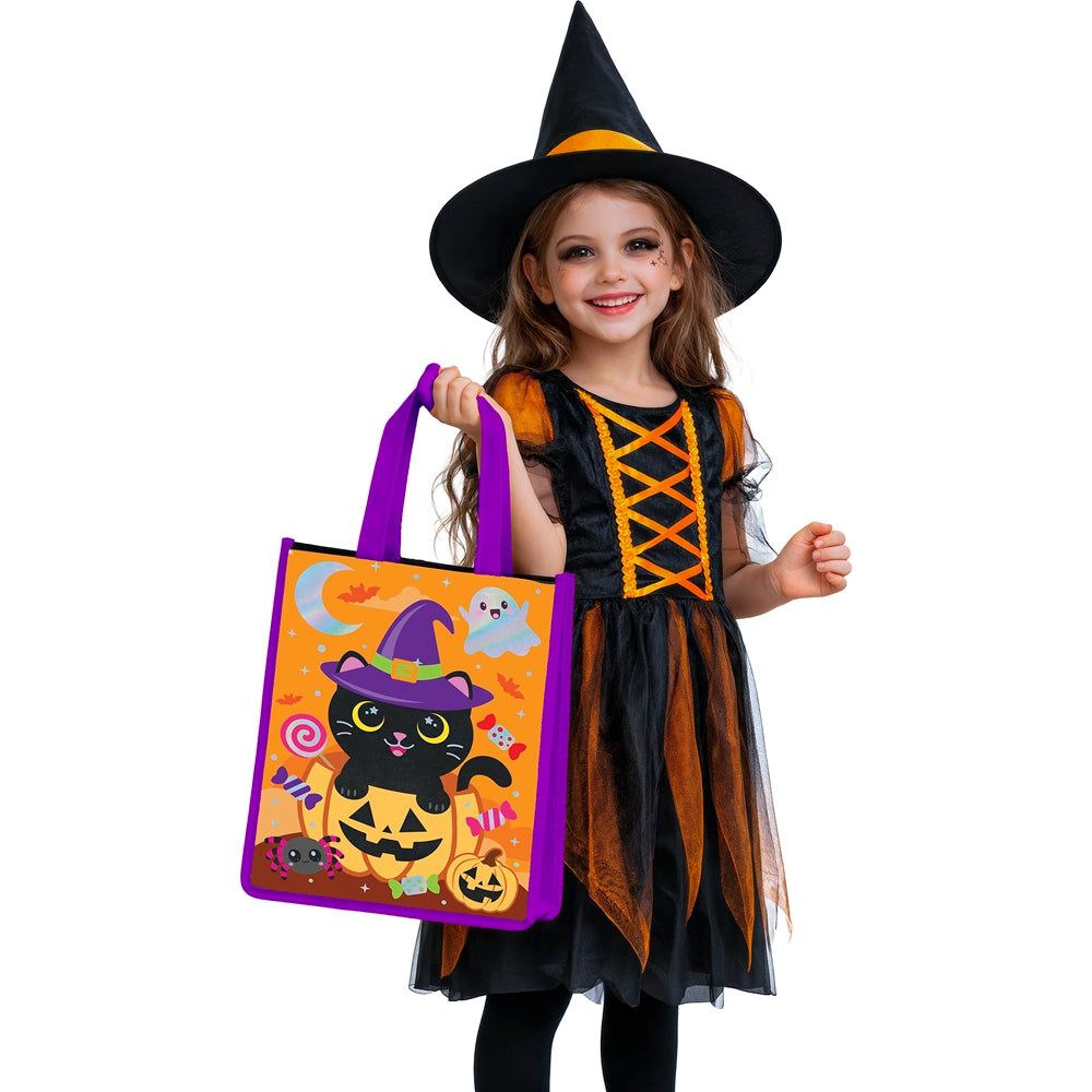 Tasche mit Halloween Katzenmotiv