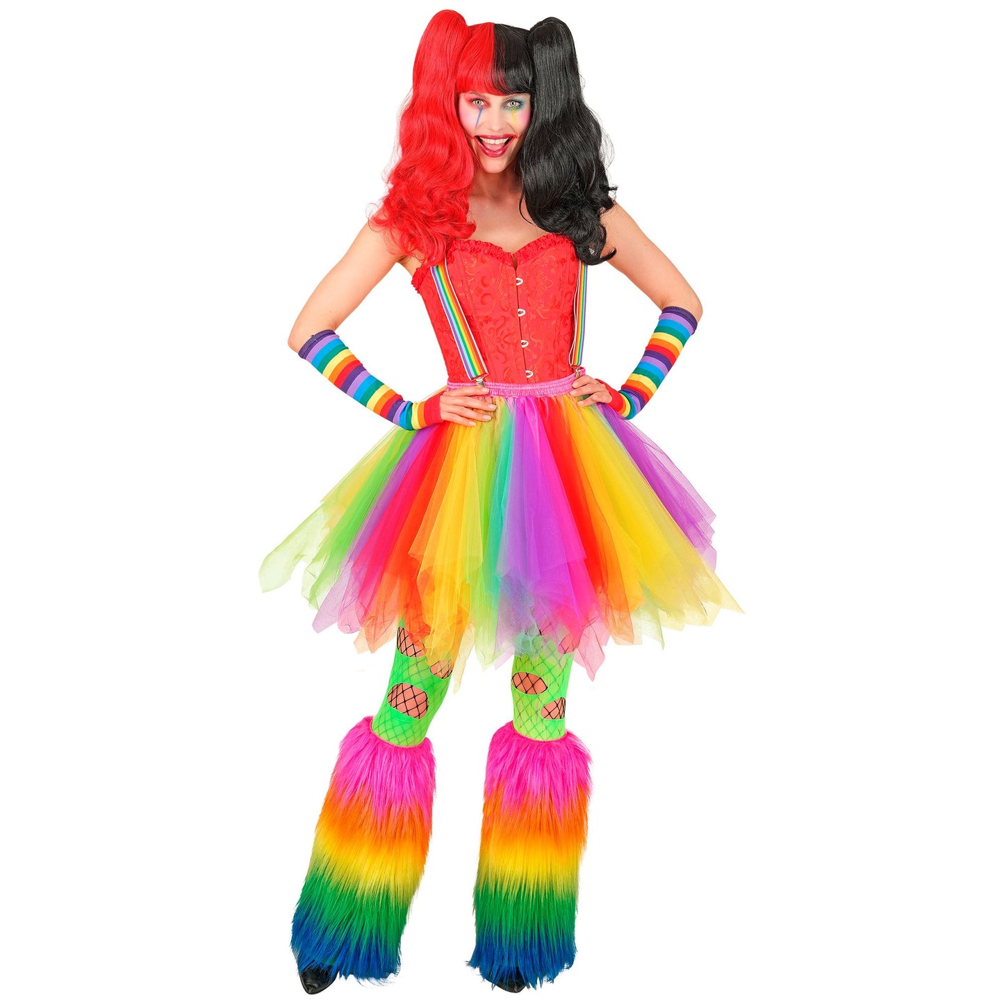 Tutu-Rock mit LED | Regenbogen