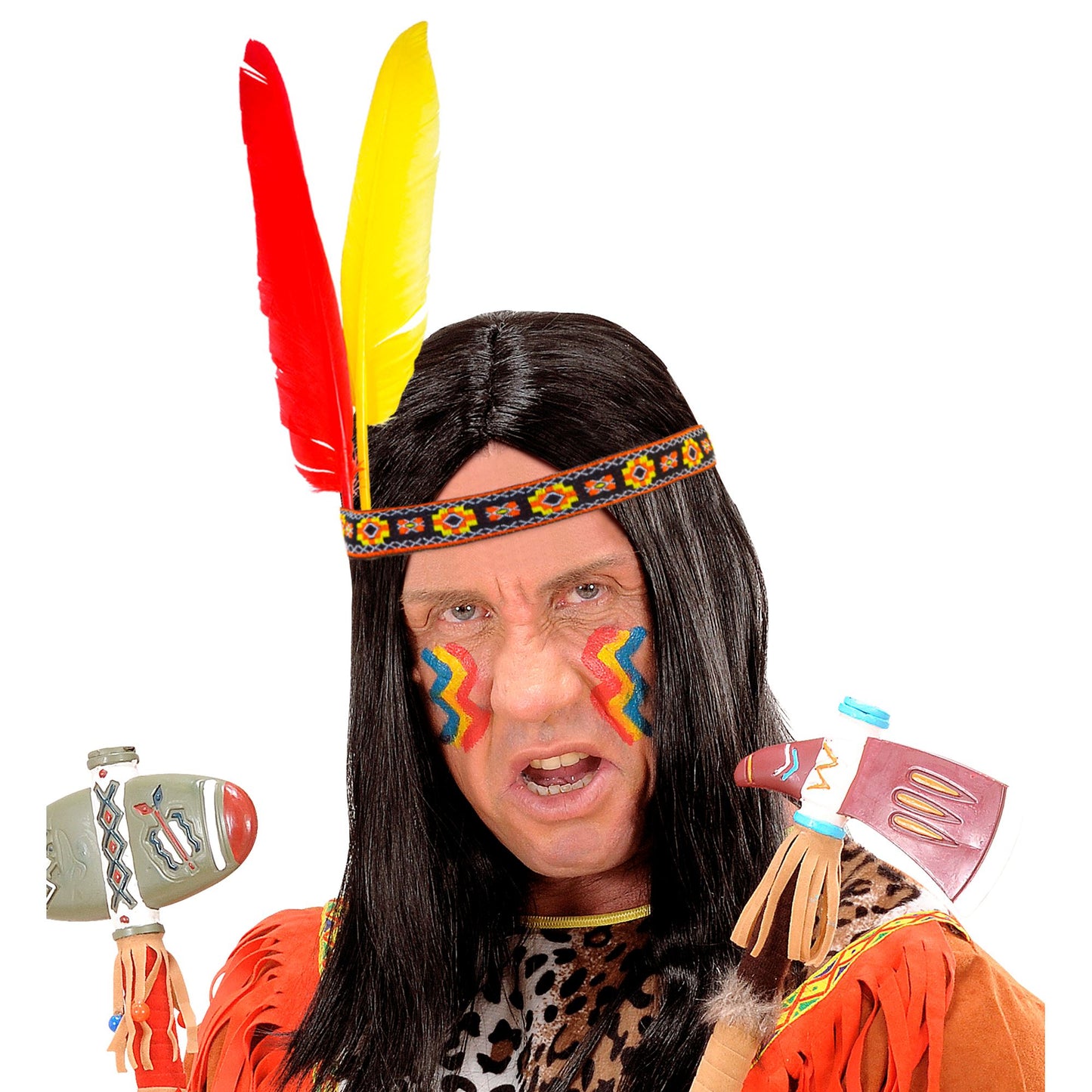 Indianer Stirnband mit 2 Federn