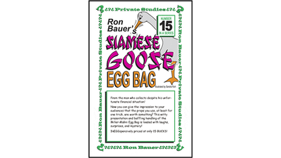 Ron Bauer Series: #15 - Siamese Goose Eggbag
