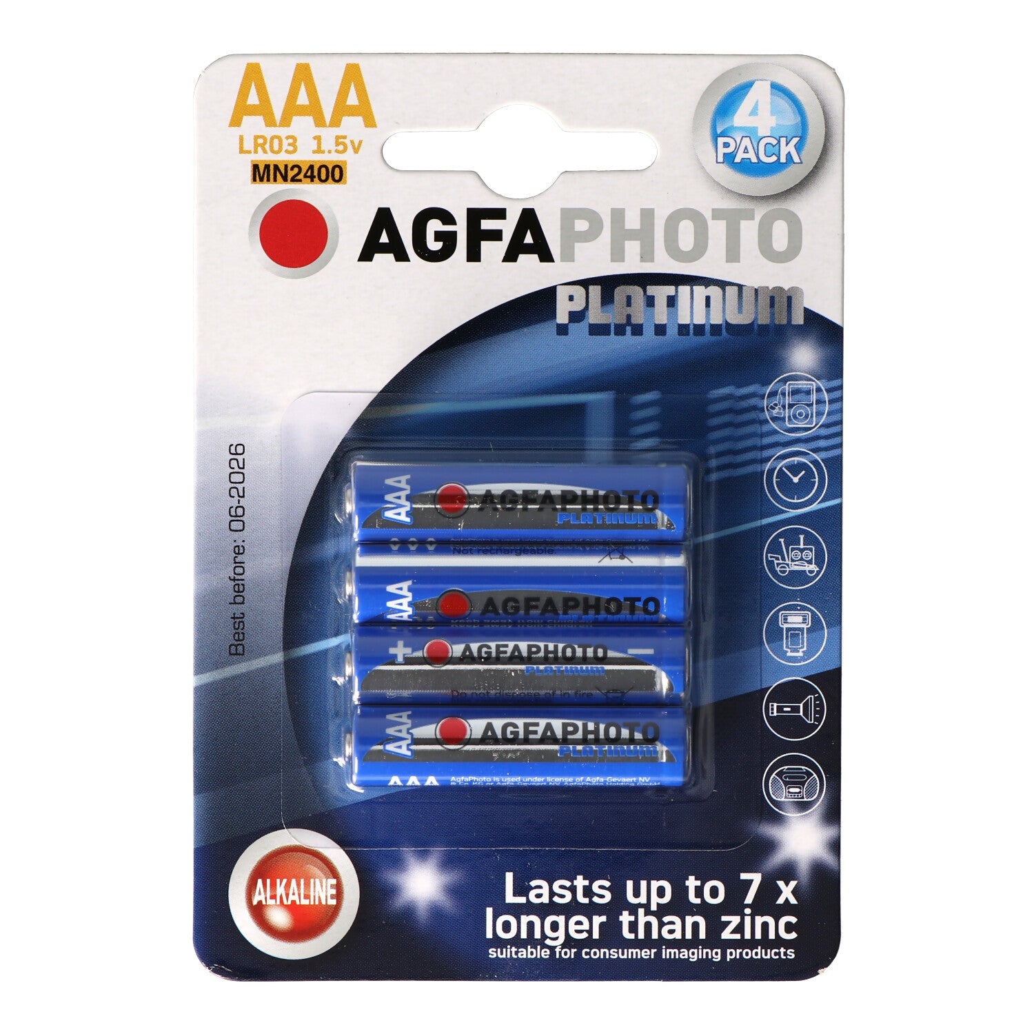 4 Batterien AAA 1,5V-Agfa-Deinparadies.ch