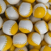4 palline in cuoio per il gioco della coppa di Leo Smetsers - gialle - Murphy's Magic