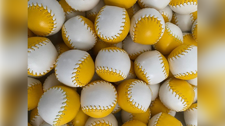4 palloni in cuoio per il gioco della coppa di Leo Smetsers gialli Murphy's Magic Deinparadies.ch