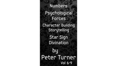 Set di 4 volumi (numeri, forze psicologiche, costruzione del personaggio e narrazione e divinazione dei segni zodiacali) di Peter Turner - ebook Martin Adams Magic Deinparadies.ch