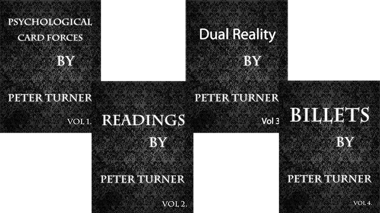 4 Volume Set of Reading, Billets, Dual Reality and Psychological Playing Card Forces by Peter Turner - ebook Martin Adams Magic bei Deinparadies.ch