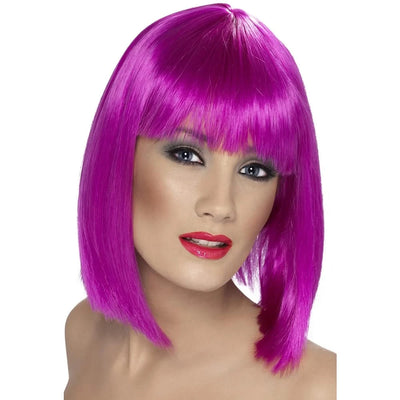 Perücke Glamour Kurzhaar | Neon Purple