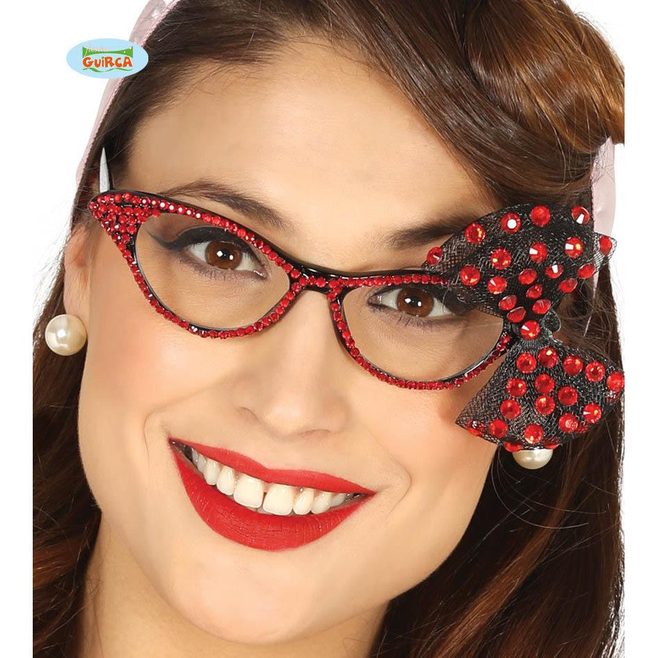 50`s glasses with red details Guirca at Deinparadies.ch
