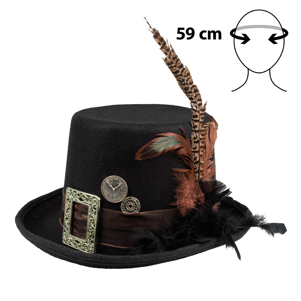 Steampunk hat with pen