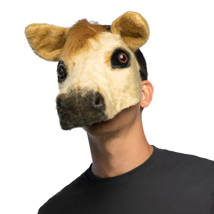 Pferdemaske aus Plüsch