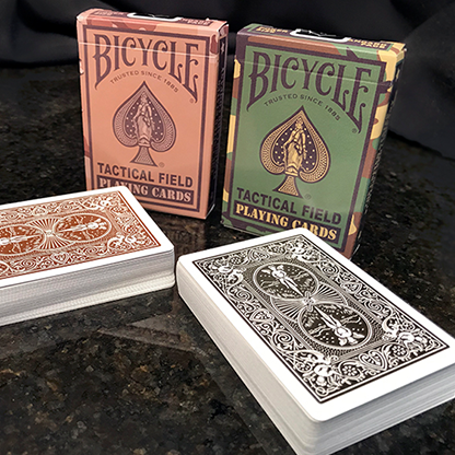 Bicycle Tactical Field Green Camo/Brown Camo (6 Decks) | US Playing Card Co