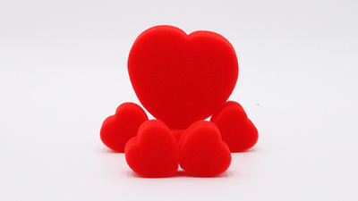 Sponge Heart Set (Red) | Goshman