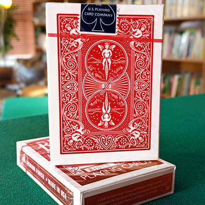 Experts Thin Crushed Printed on Web Press Rider Back Back (Red) Playing Cards