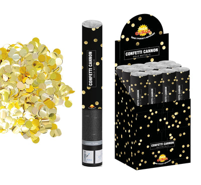 12 Konfetti Shooter 40cm | gold