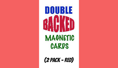 Magnetic Cards (2 pack/Red) | Chazpro Magic. 