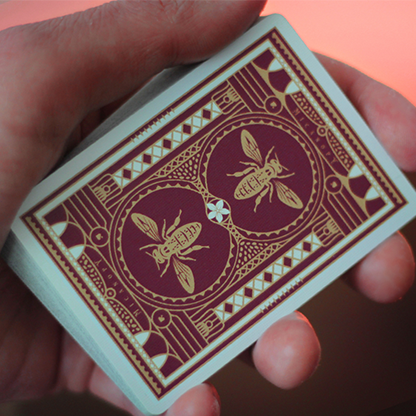 Montauk Hotel Burgundy Playing Cards | Gemini