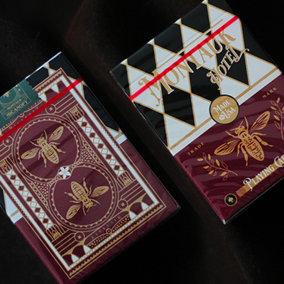 Montauk Hotel Burgundy Playing Cards | Gemini