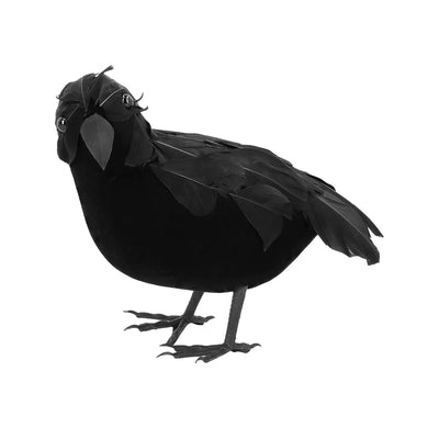 Crow with feathers for decorations