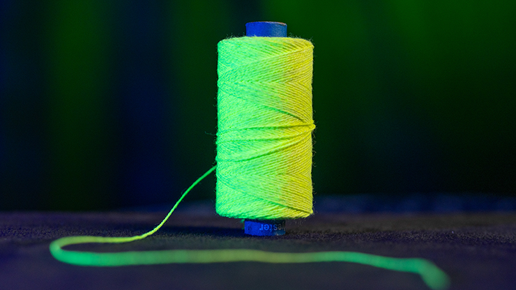 WGM UV GLOW GYPSY THREAD YELLOW REFILL SPOOL | Murphy's Magic 