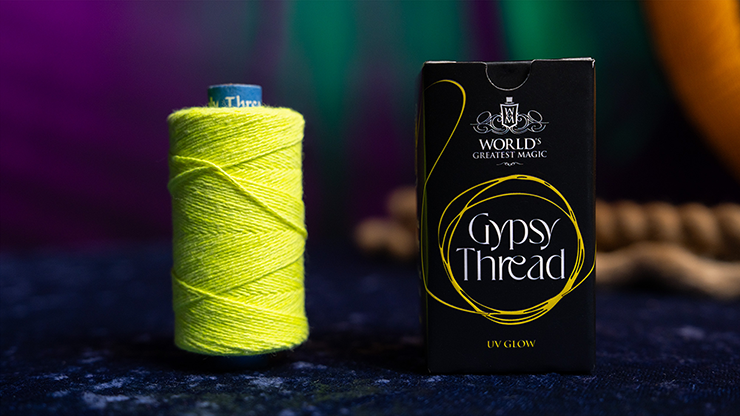 WGM UV GLOW GYPSY THREAD YELLOW REFILL SPOOL | Murphy's Magic 