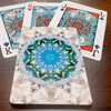 Bicycle Kaleidoscope Blue Playing Cards