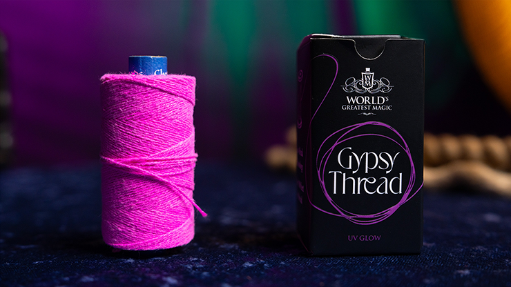 WGM UV GLOW GYPSY THREAD PINK REFILL SPOOL | Murphy's Magic 