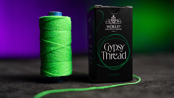 WGM UV GLOW GYPSY THREAD GREEN REFILL SPOOL | Murphy's Magic 