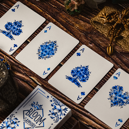 Bloom Sapphire Playing Cards | EmilySleights52