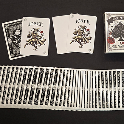 Rose Elites - Old Masters (Black) Marked Deck Playing Cards