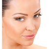 Glänzende Wimpern mit Kleber | gold