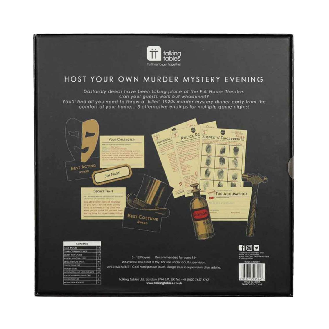 Circus Murder Mystery Game