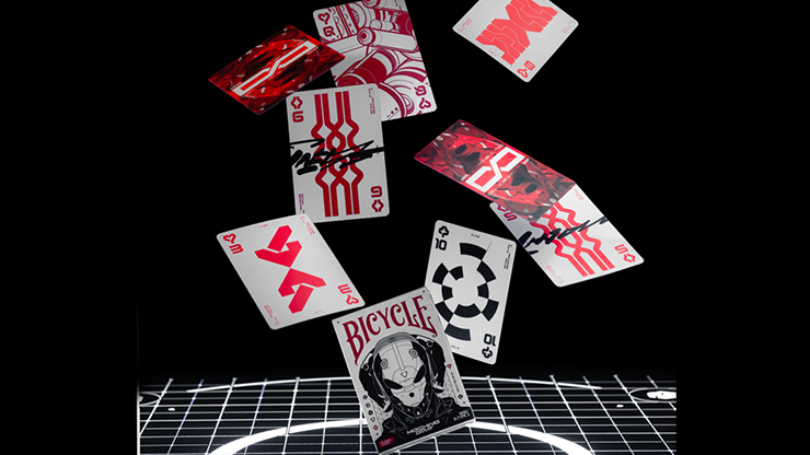 Bicycle Machine56 R-TYPE/3 White Playing Cards | RunIt Decks