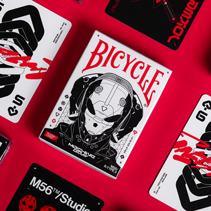 Bicycle Machine56 R-TYPE/3 White Playing Cards | RunIt Decks