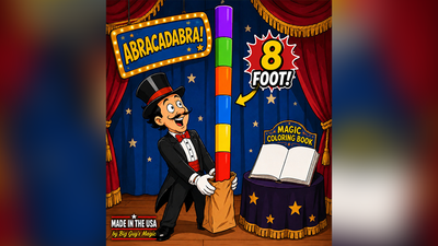 8 Foot Appearing Multi-Color Pole | Big Guy's Magic - Coloring Book Kicker Finale-Big Guys Magic-Deinparadies.ch