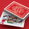 Red Roses Gold Foil Playing Cards (Fully Marked)