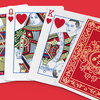 Red Roses Gold Foil Playing Cards (Fully Marked)